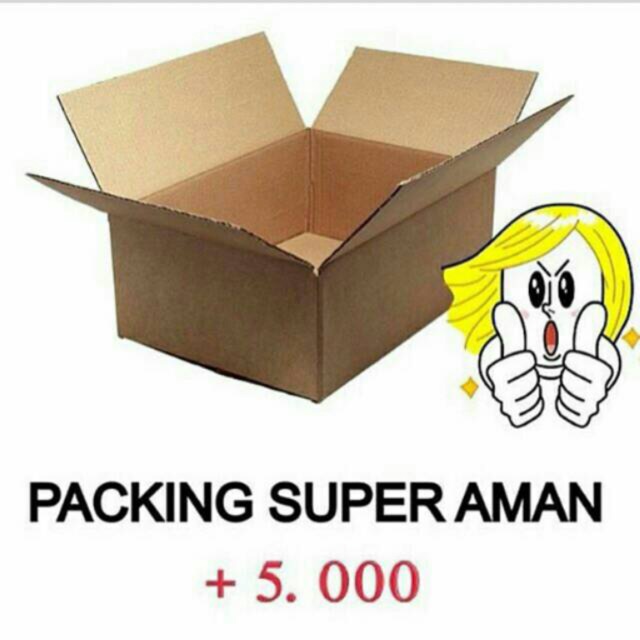 

Kardus + buble untuk tas aman