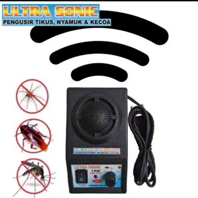 Ultra Sonic Elektronic / Alat Elektronik Pengusir Tikus Kecoa Nyamuk Dan Serangga