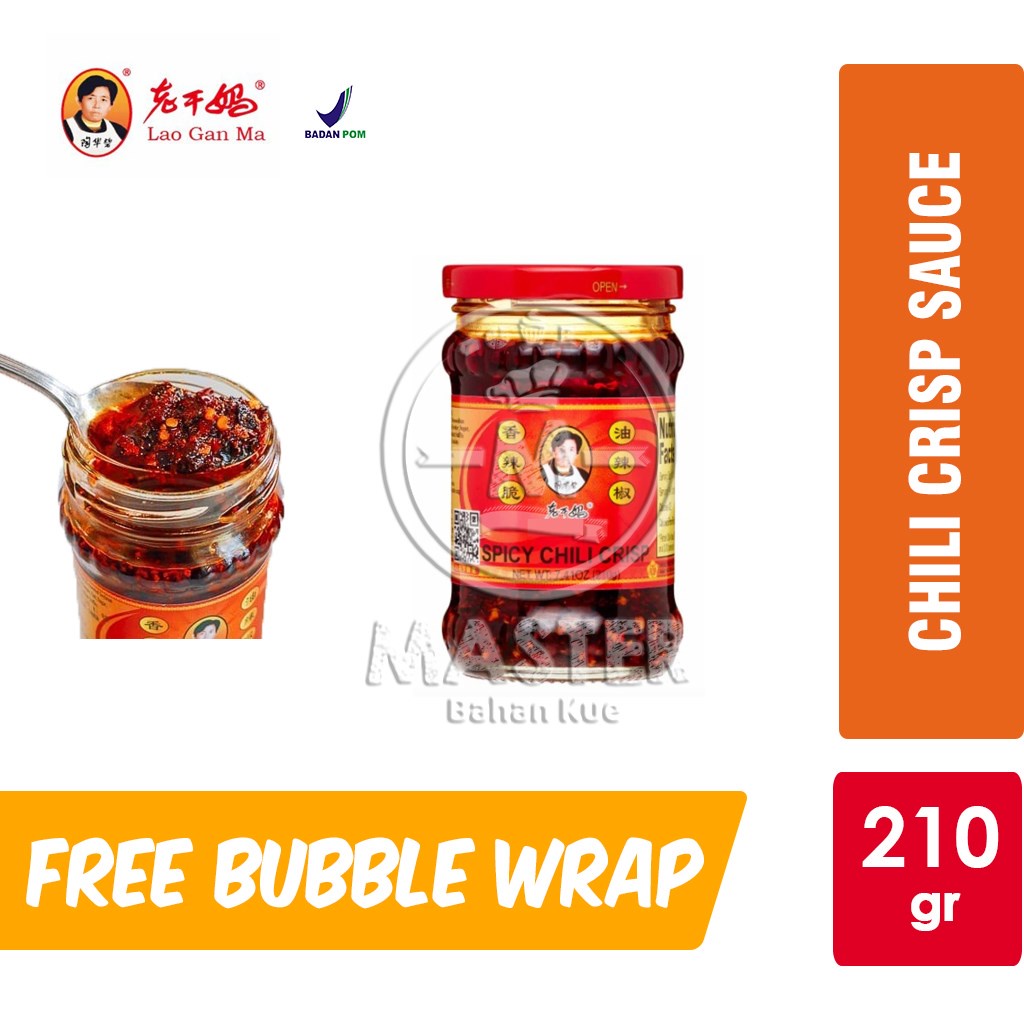 

Spicy Chili Crisp Lao Gan Ma / Sambal Mala Crispy [Botol Kaca 210gr]