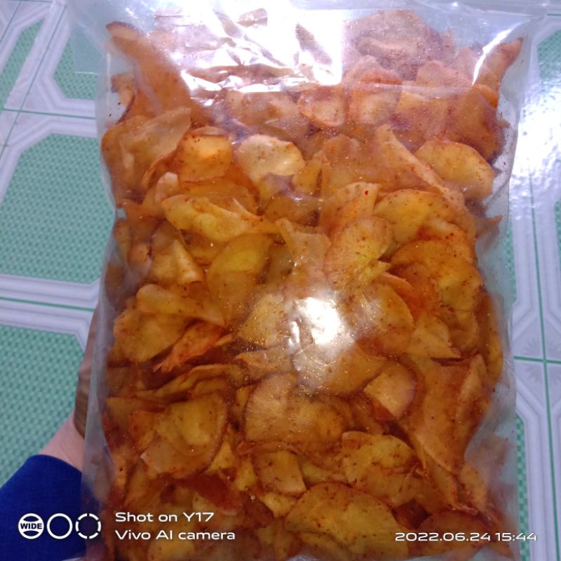 

kripik singkong gurih pedas&kriuk berat 300 gram