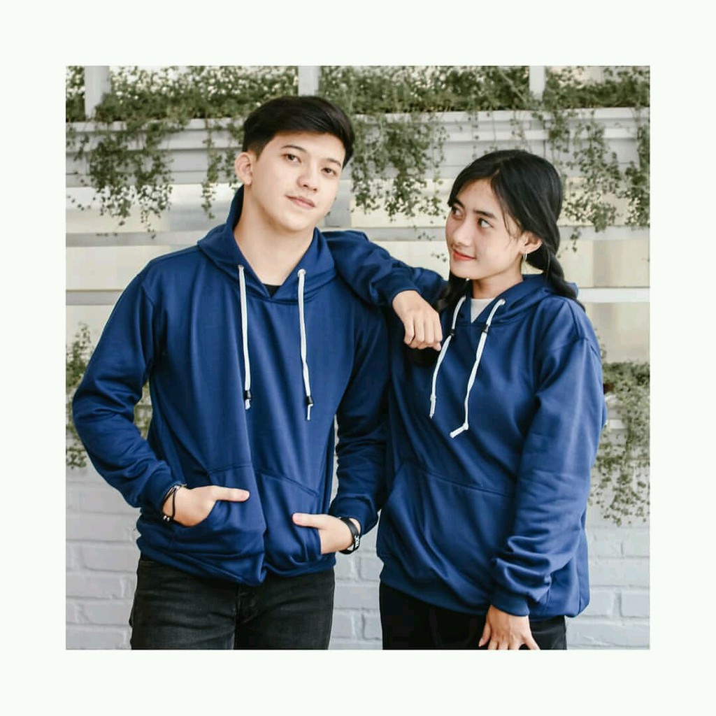 Hoodie Sweater Polos Natural HARGA SATUAN bisa untuk couple pria wanita