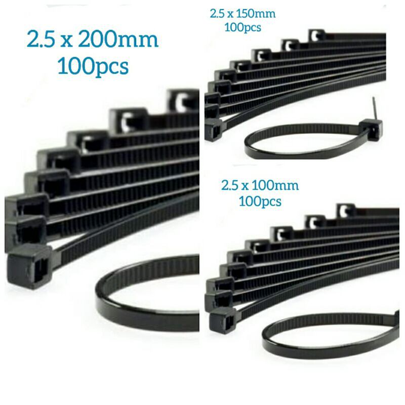 

Kabel Ties Kabel Tis Tali Tis Tali Tarik 2,5 x 200mm /150mm /100mm