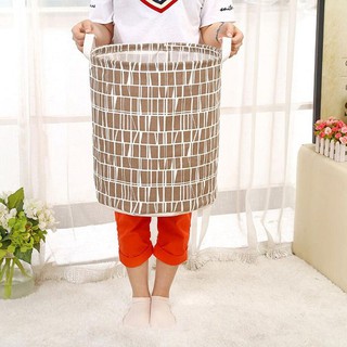 Keranjang Pakaian Kain Katun Linen Lipat Waterproof Keranjang Pakaian Kain Katun Linen Lipat Waterproof