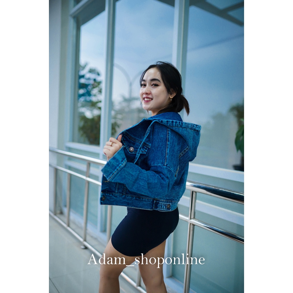 JEANS WANITA  OVERSIZE SALSA JACKET  CROP KOREAN SYLE