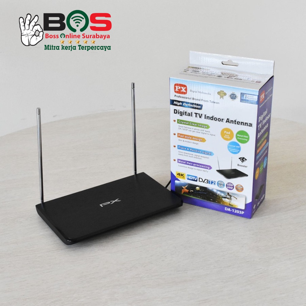 Antena TV PX DA-1203P Antena Indoor Digital Analog + Kabel PX DA 1203P Antena TV