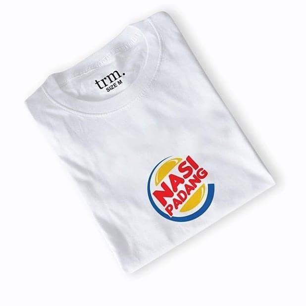 KAOS BAJU COMBED TERBAIK BURGER KING NASI PADANG POLOS CUSTOM INDONESIA / T-SHIRT COMBED TERBAIK