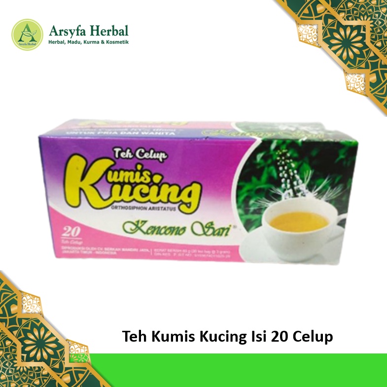 

Teh Celup Kumis Kucing Kencono Sari Herbal Batu Ginjal Original Isi 20 Celup