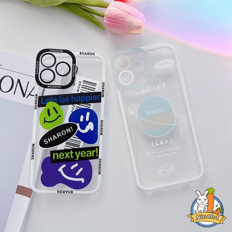 Casing Samsung Galaxy A03s A12 A13 A32 A22 A23 A33 A73 A53 A21s A02s A02 A72 A52 A52s A20 A30 A50 A50s A30s A71 A51 A31 A11 M11 M02s M02 M12 M22 M32 M33 M53 S20 S21 FE S22 Plus Ultra Fashion Clear Phone Case Shockproof Protection Camera Protective Cover