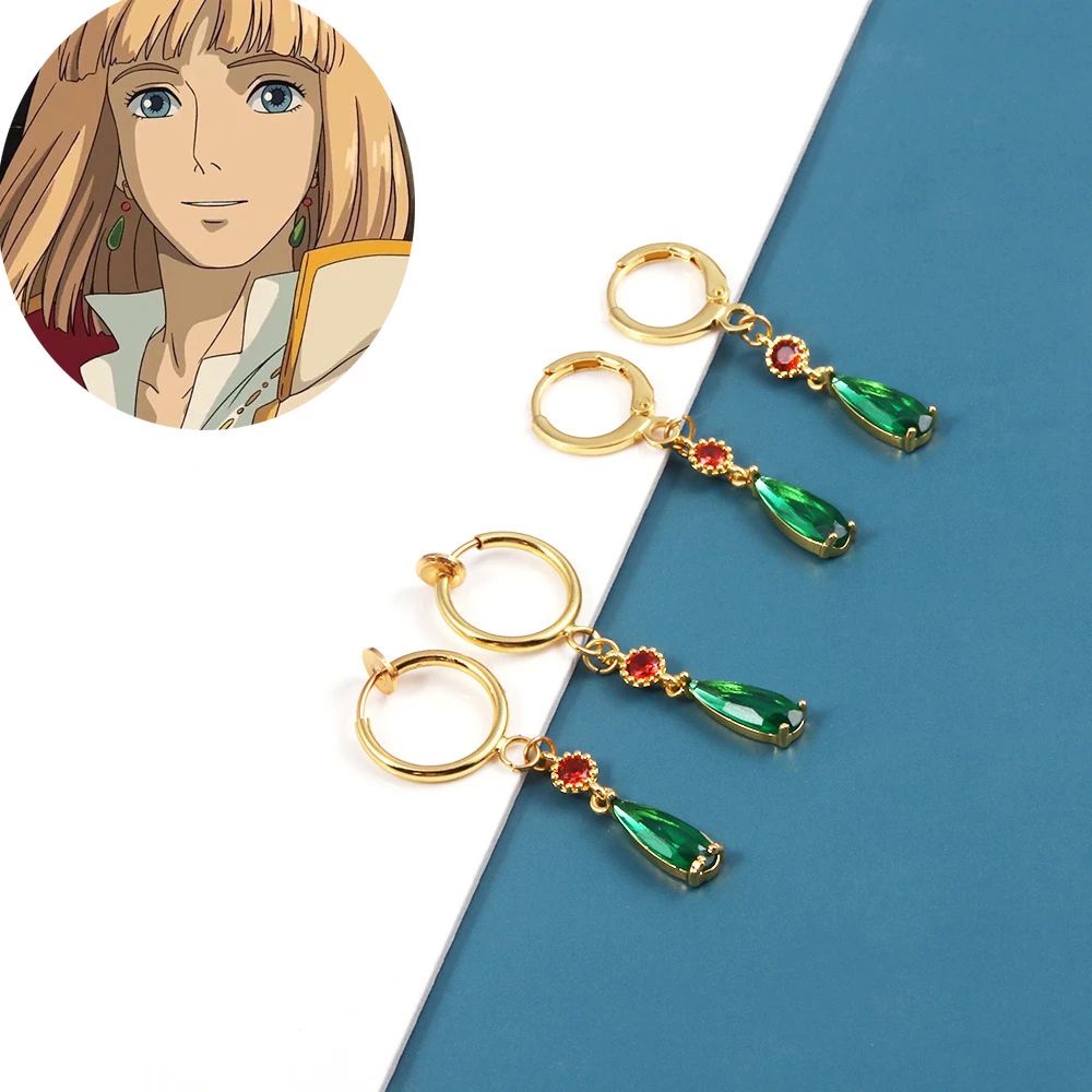 SG002 – Anting Jepit Tanpa Tindik Anime Jepang Studio Ghibli Howl’s Moving Castle