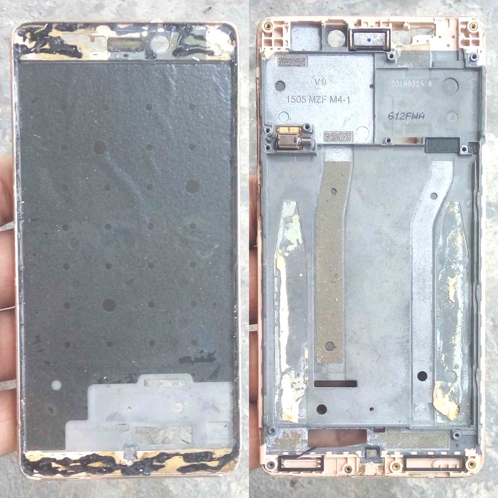 Frame Bezzel Tatakan LCD Xiaomi Redmi 3 Ido Original Ori Copotan bonus Speaker Atas Earpice Getar Re