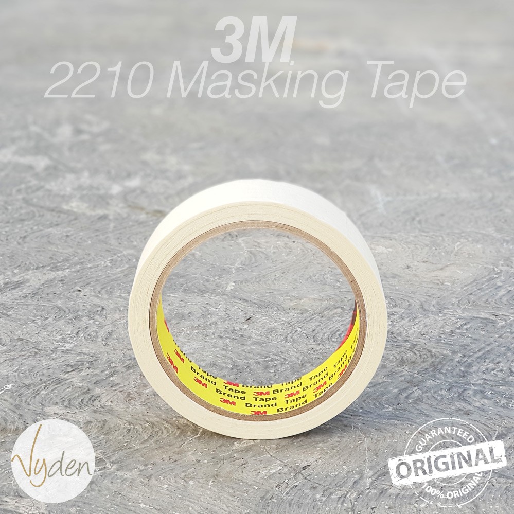 3M Masking Tape Kertas 2210 24mm X 21m Lakban Isolasi Solasi Kertas Poles Mobil Motor MURAH