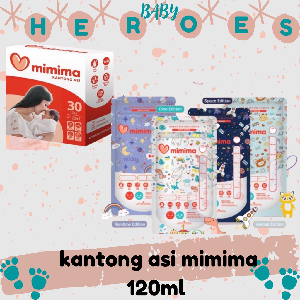 Kantong asi mimima 120ml with thermal sensor