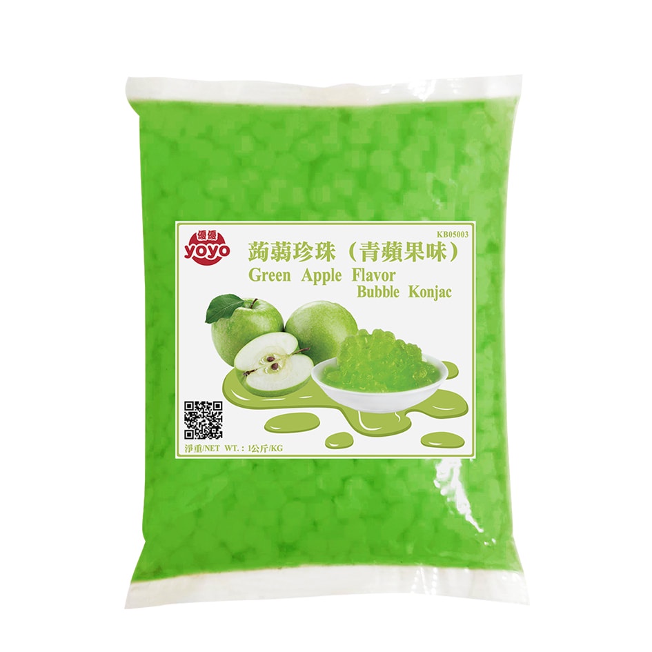 

Boba Konjak Rasa Apel Hijau || Green Apple Bubble Konjac