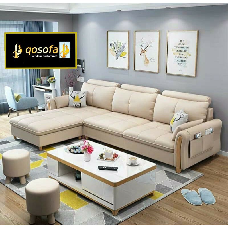 Sofa Scandinavian kursi ruang tamu