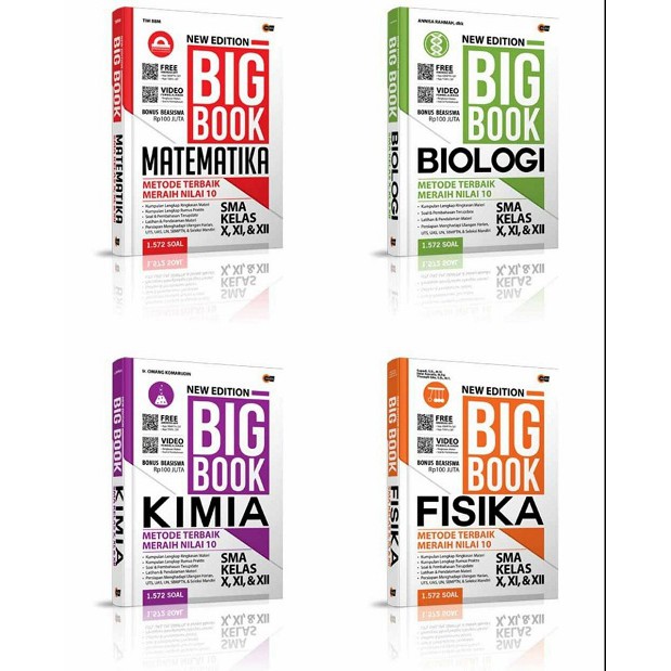 New Edition Big Book Matematika - Fisika - Kimia - Biologi SMA Kelas X, XI, & XII-0