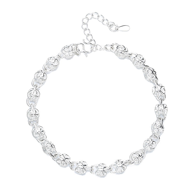 Fancyqube Gelang Sterling Silver 925 Hias Manik-Manik Untuk Wanita