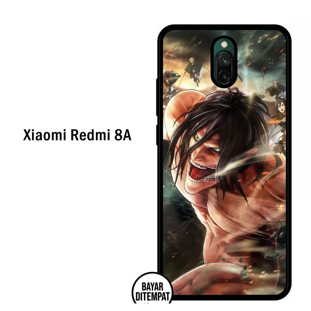 ACASTO Case Xiaomi Redmi 8/ 8A/ 8A Pro design fashion anime AOT art 001 unik keren japan art custom 