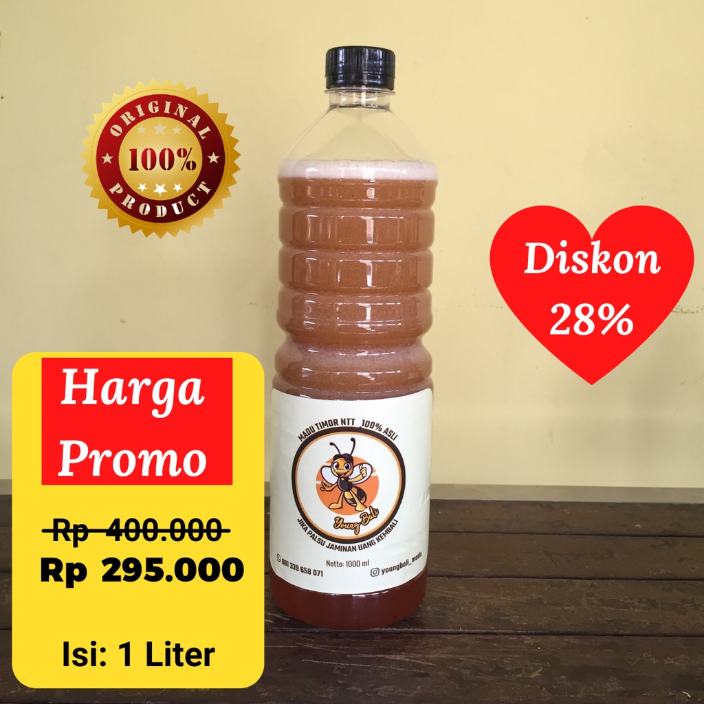 

1000 ml Madu Asli Murni Timor NTT