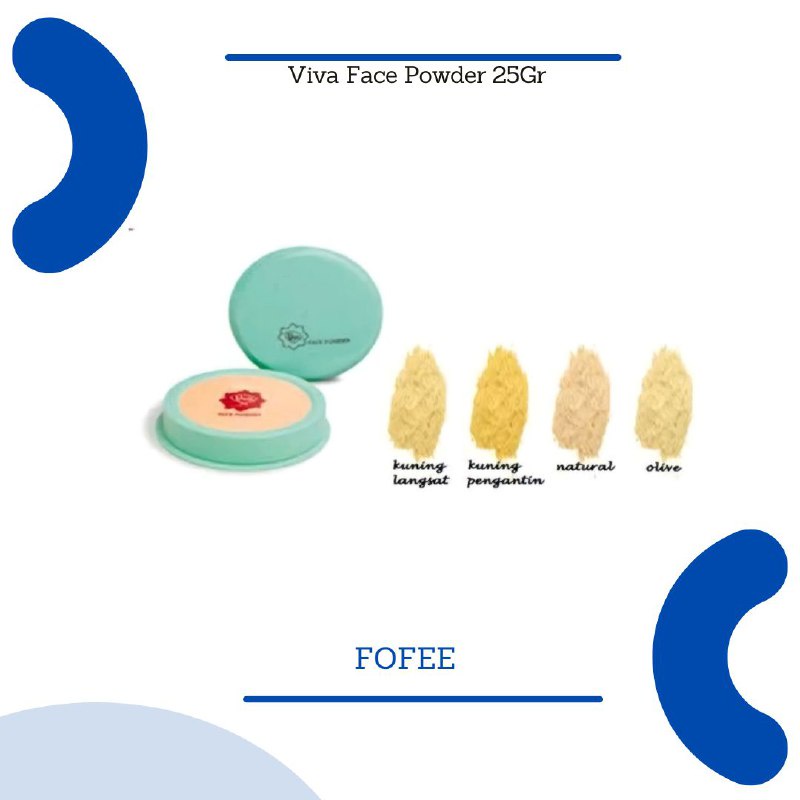 Viva Face Powder Bedak Tabur Dus Hijau 25gr