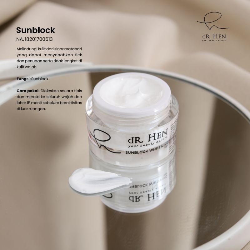 Dr Hen Clinic Skincare Sunblock Whitening