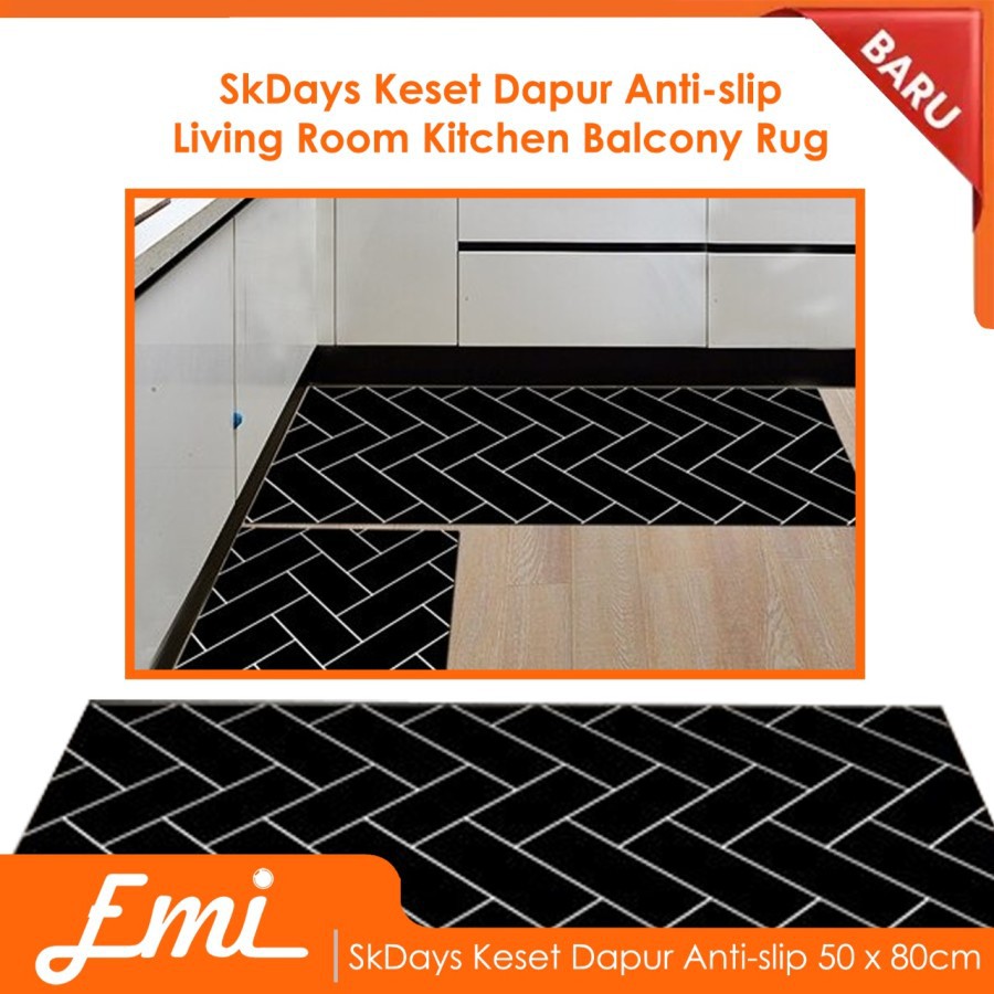 SkDays Keset Dapur Anti-slip Living Room Kitchen Balcony