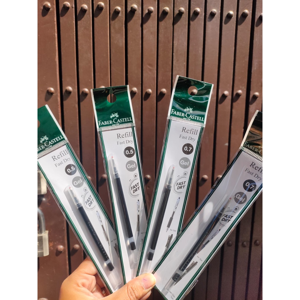 

isi ballpoint fast dry faber castell 05 atau 07 hitam satuan