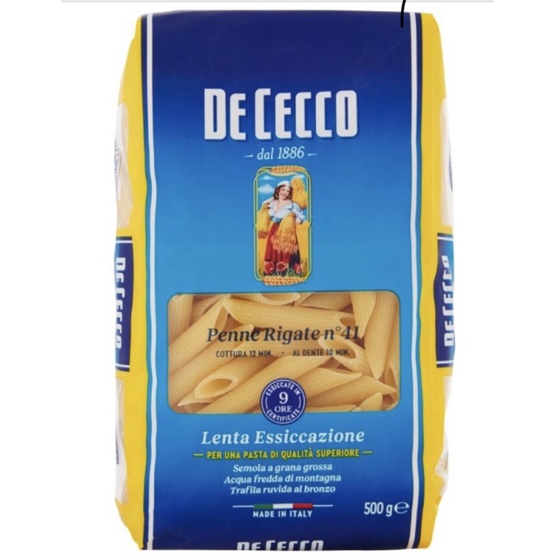 

De Cecco Penne Rigate 500gr Pasta Asli Original Import Italy