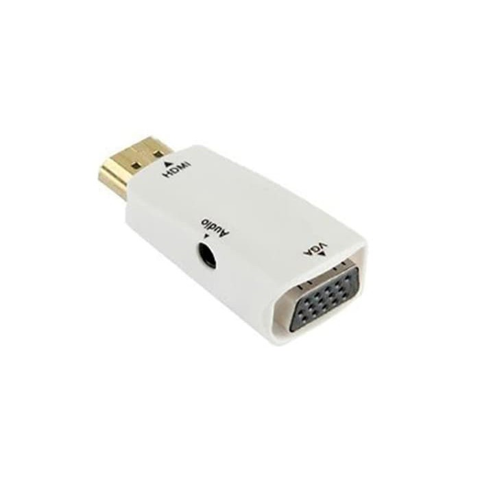 Dongle Converter HDMI Male to VGA Female Adaptor with Audio