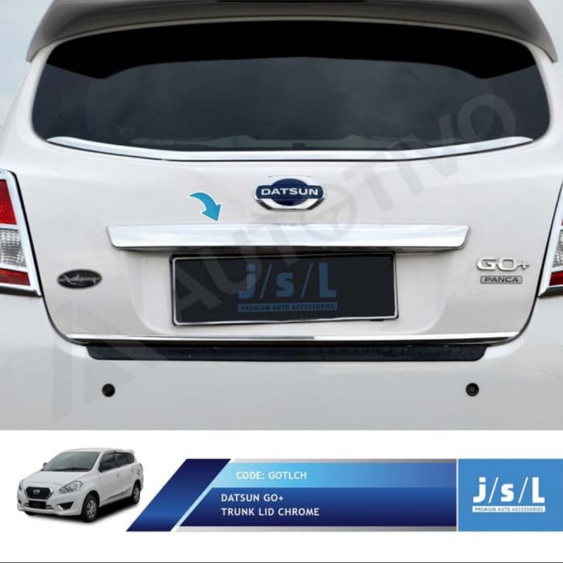 Trunk lid chrome belakang Datsun go jsl