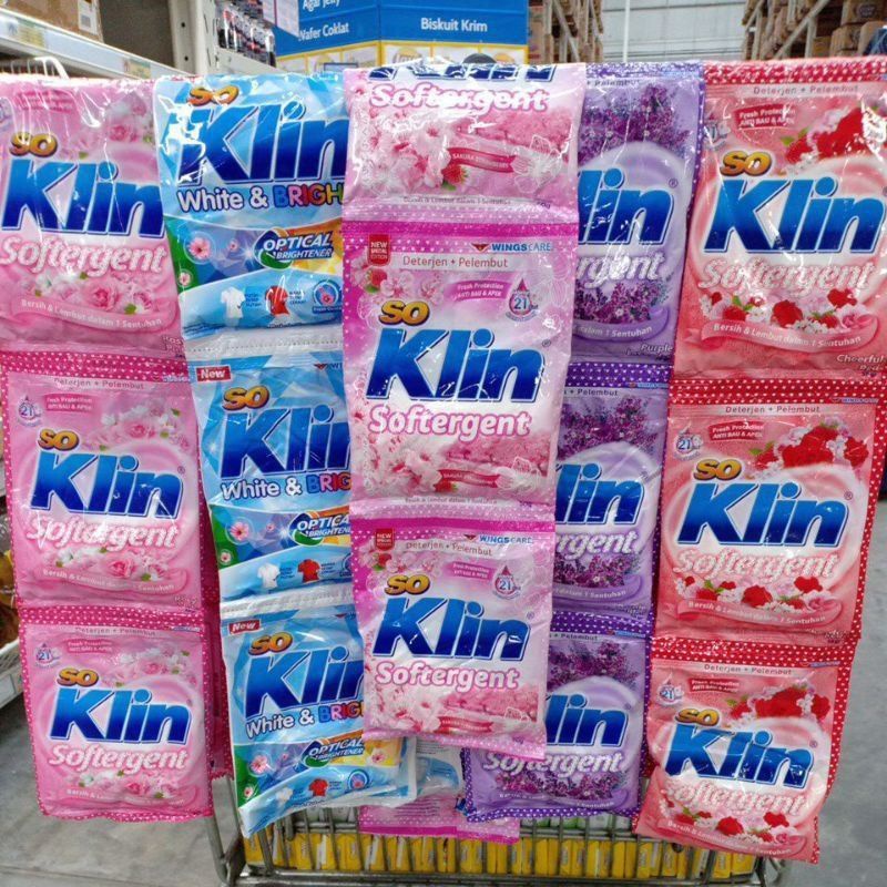 Soklin Softergent Bubuk || Sabun Detergent Bubuk Kemasan Renceng 6×50gr