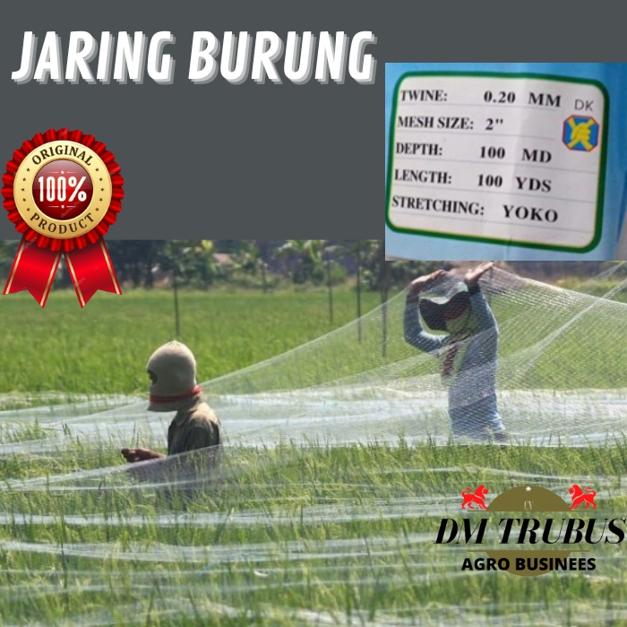 Jaring burung sawah 0.20 senar tebal jaring burung tekujur jaring burung emprit Jaring padi