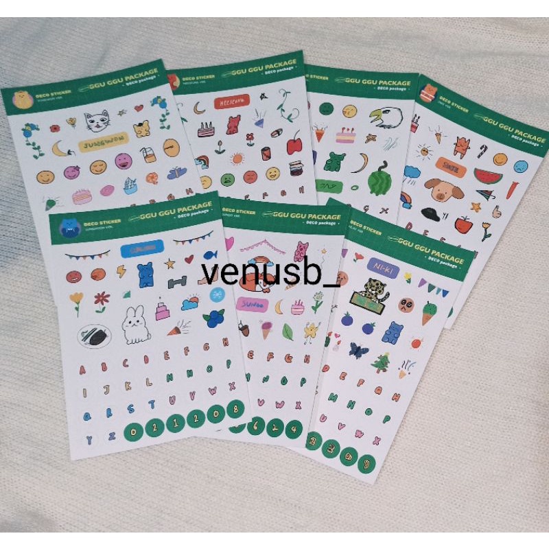 

UNOFFICIAL DECO STICKER ENHYPEN GGU GGU PACKAGE