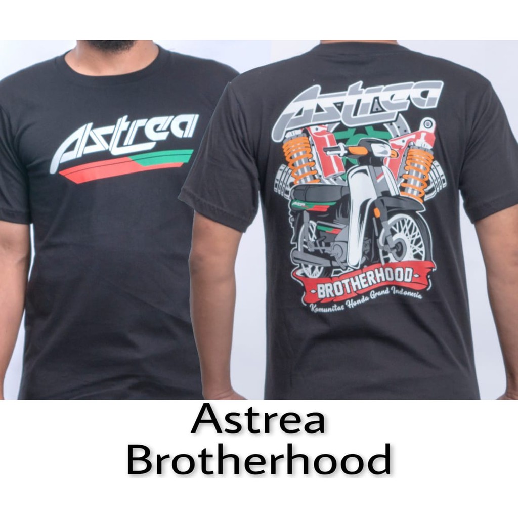  KAOS MOTOR  HONDA ASTREA GRAND BROTHERHOOD WARNA HITAM 