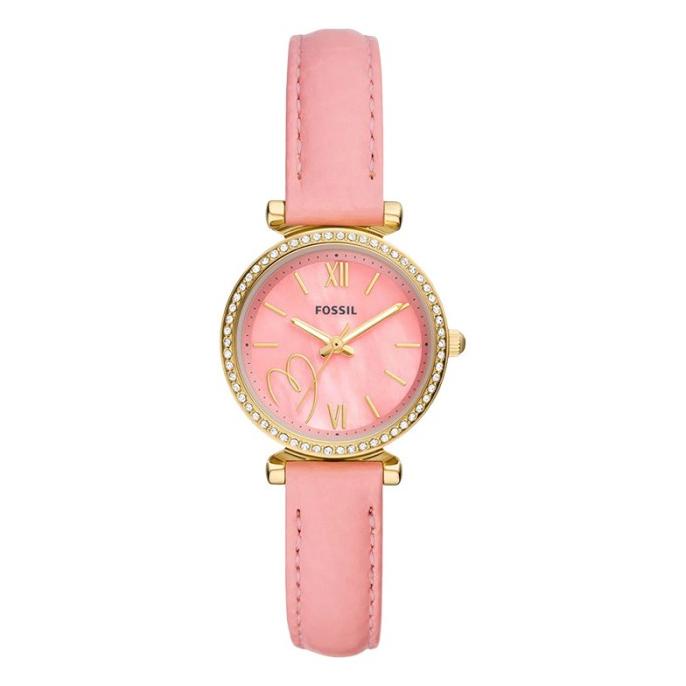 Jam Tangan Wanita Fossil Carlie ES5177 Ladies Pink Mother Of Pearl Di barang ada