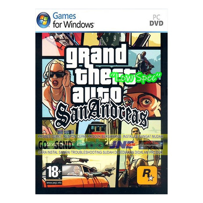 GTA - GRAND THEFT AUTO - SAN ANDREAS | CD DVD GAME | PC GAME | GAMING