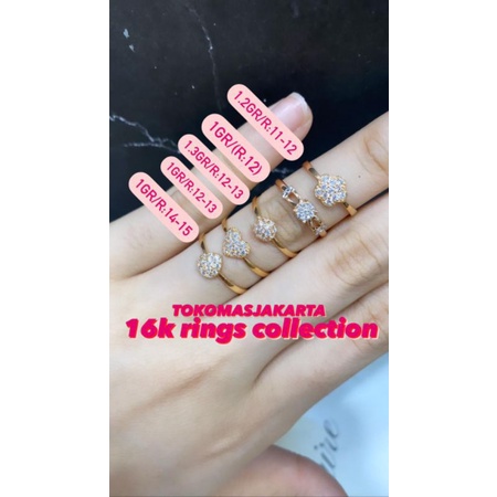 Cincin Korea Ring's Kadar 700 - 1 GR ll UK 12 RANDOM