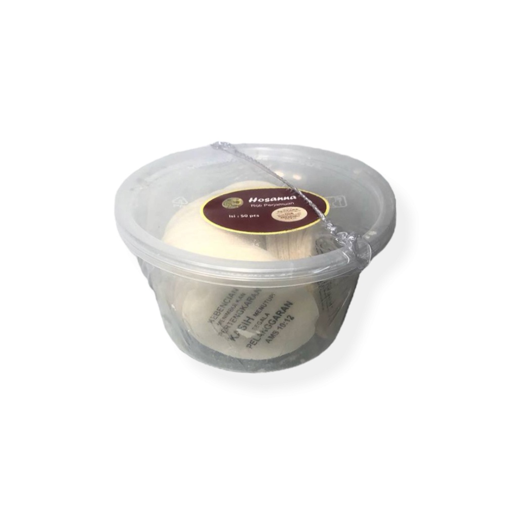 

RB Roti Perjamuan Hosti Ayat Besar Hosanna isi 50 Hosti Murah - Roti Komuni Gereja