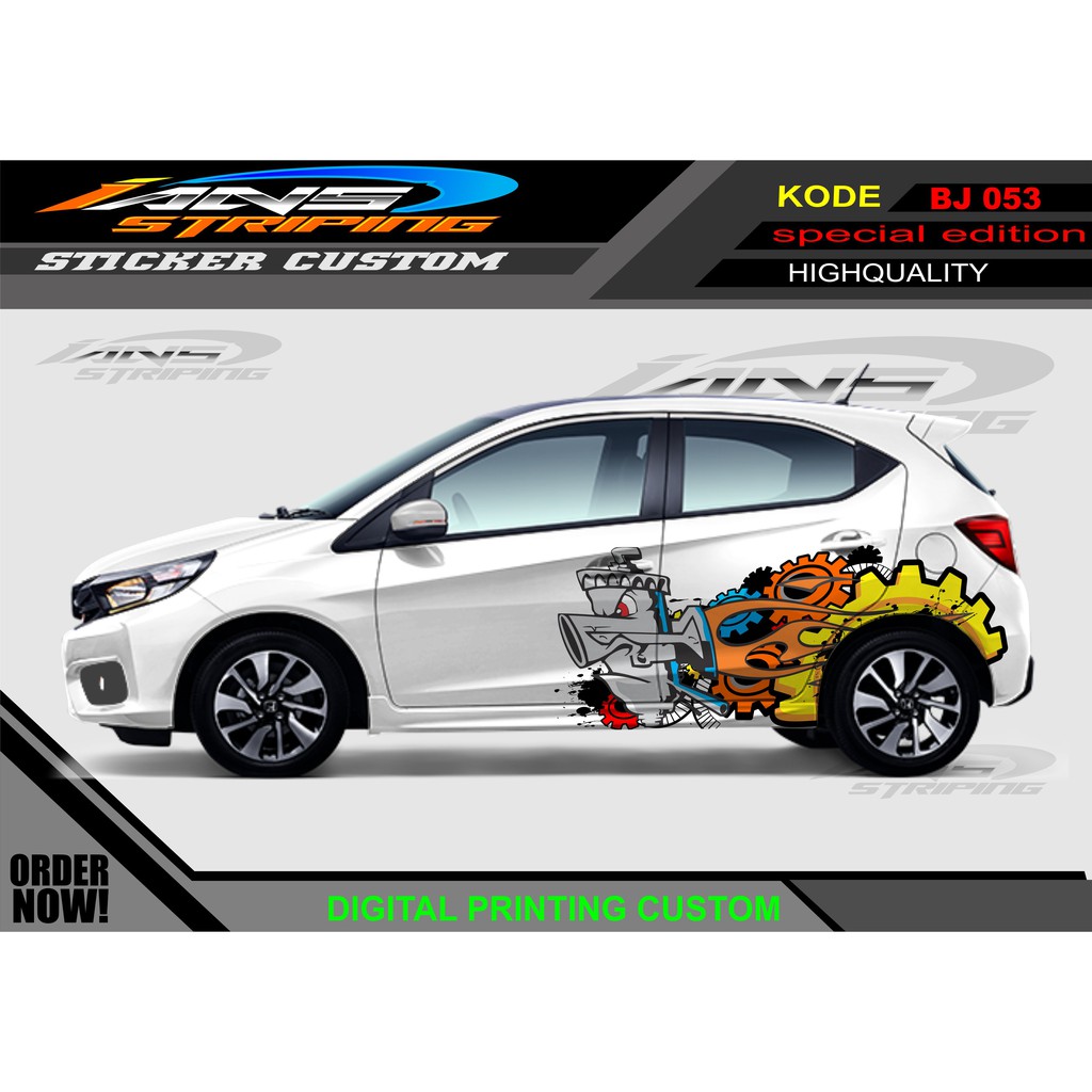 STIKER MOBIL SAMPING/ DECAL STIKER MOBIL BRIO, JAZZ DLL