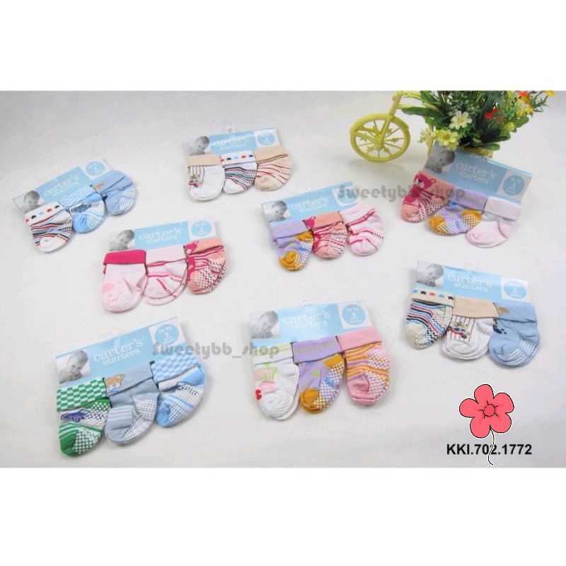 Kaos kaki bayi newborn cowok dan cewek katun street / Kaos kaki bayi baru lahir anti slip