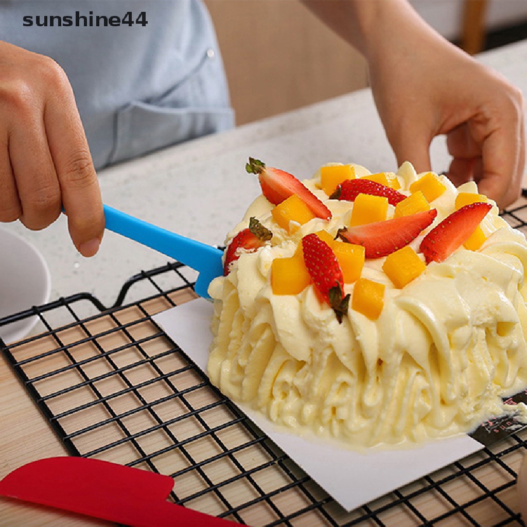 Sunshine 1 Pak Spatula / Brush Krim / Mentega Bahan Plastik Untuk Membuat Kue