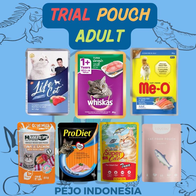 Trial Pouch Makanan Kucing Basah Sachet