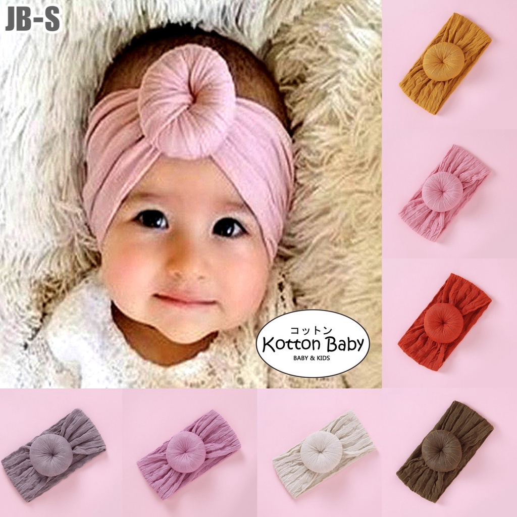 (Big Bow) Bandana bayi donut headband jumbo premium import pita anak perempuan catalog jbay JB S