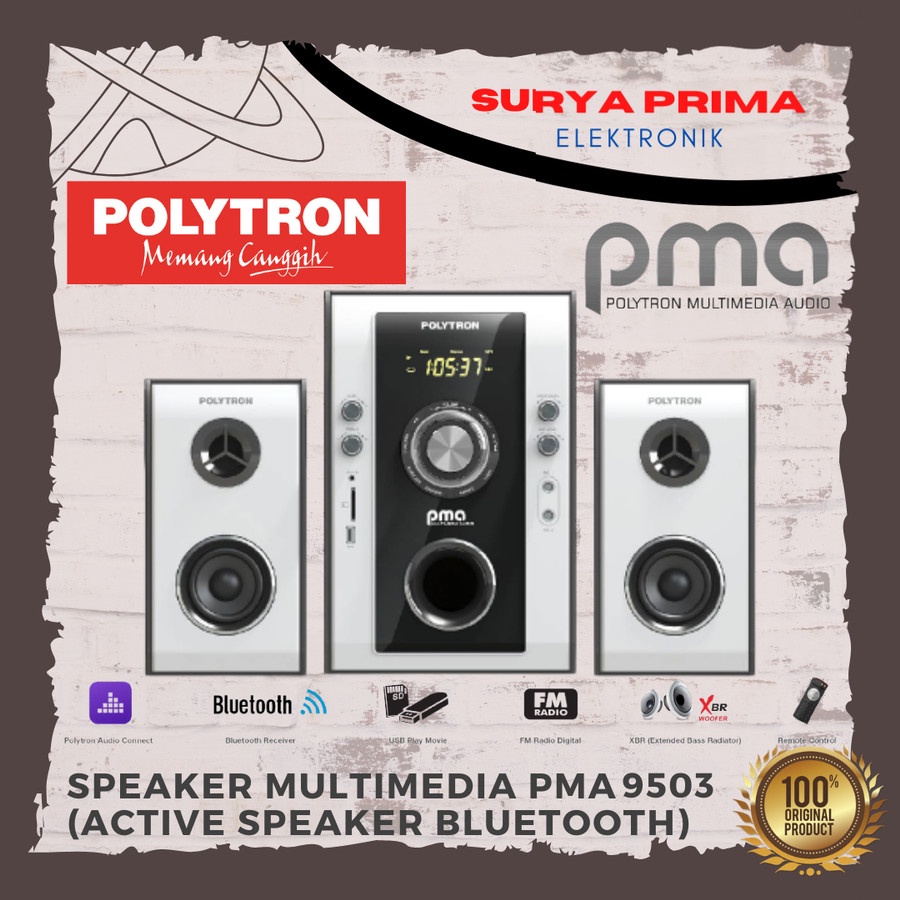 Speaker Multimedia Polytron PMA 9503 (Active Speaker Bluetooth)