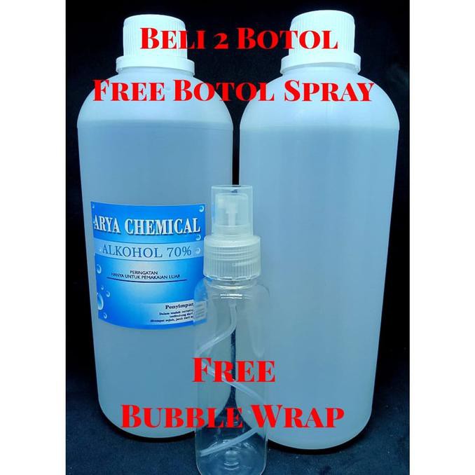 ALKOHOL 70% 1 LITER DISINFECTAN ALKOHOL 70