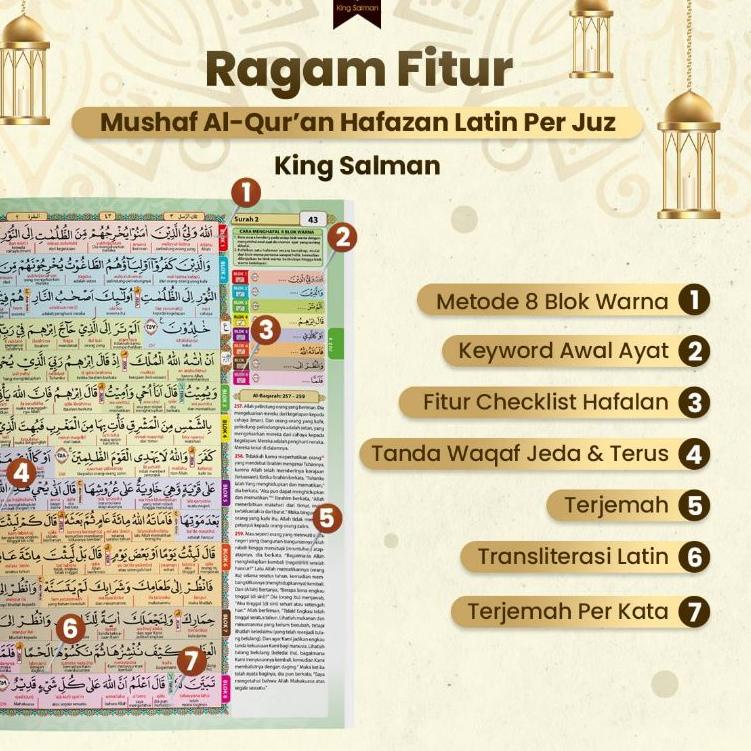 Sangat Nyaman.. Al-Quran Per Juz (30 Juz) Terjemah Dan Transliterasi Latin