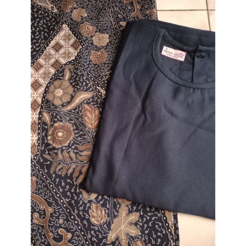 COD STELAN KEBAYA BATWING kebaya wisuda kebaya jumbo wisuda Bridesmaids kebaya modern kebaya kartini-SET BATWING NAVY