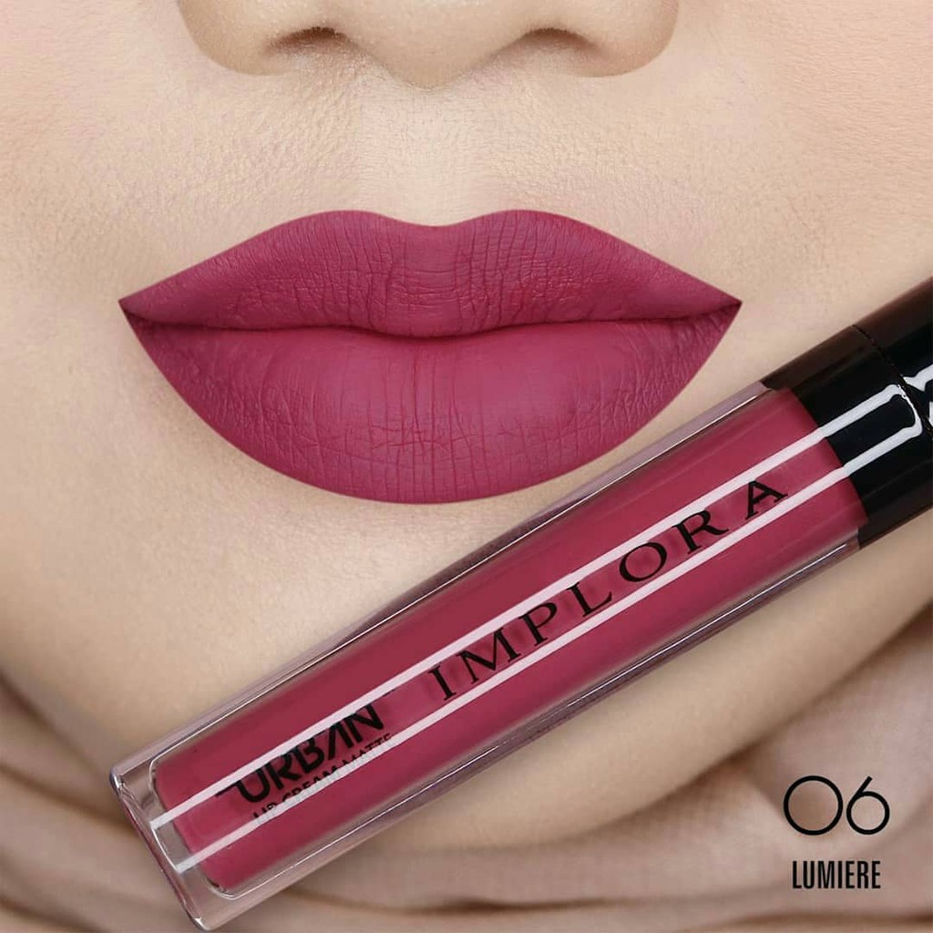 FREE BUBBLE WARP IMPLORA Urban Lip Cream Matte Original BPOM - Lipcream Surabaya-06 Lumiere