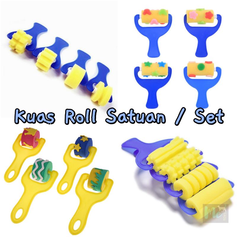 Kuas Roller Spons Satuan atau Set
