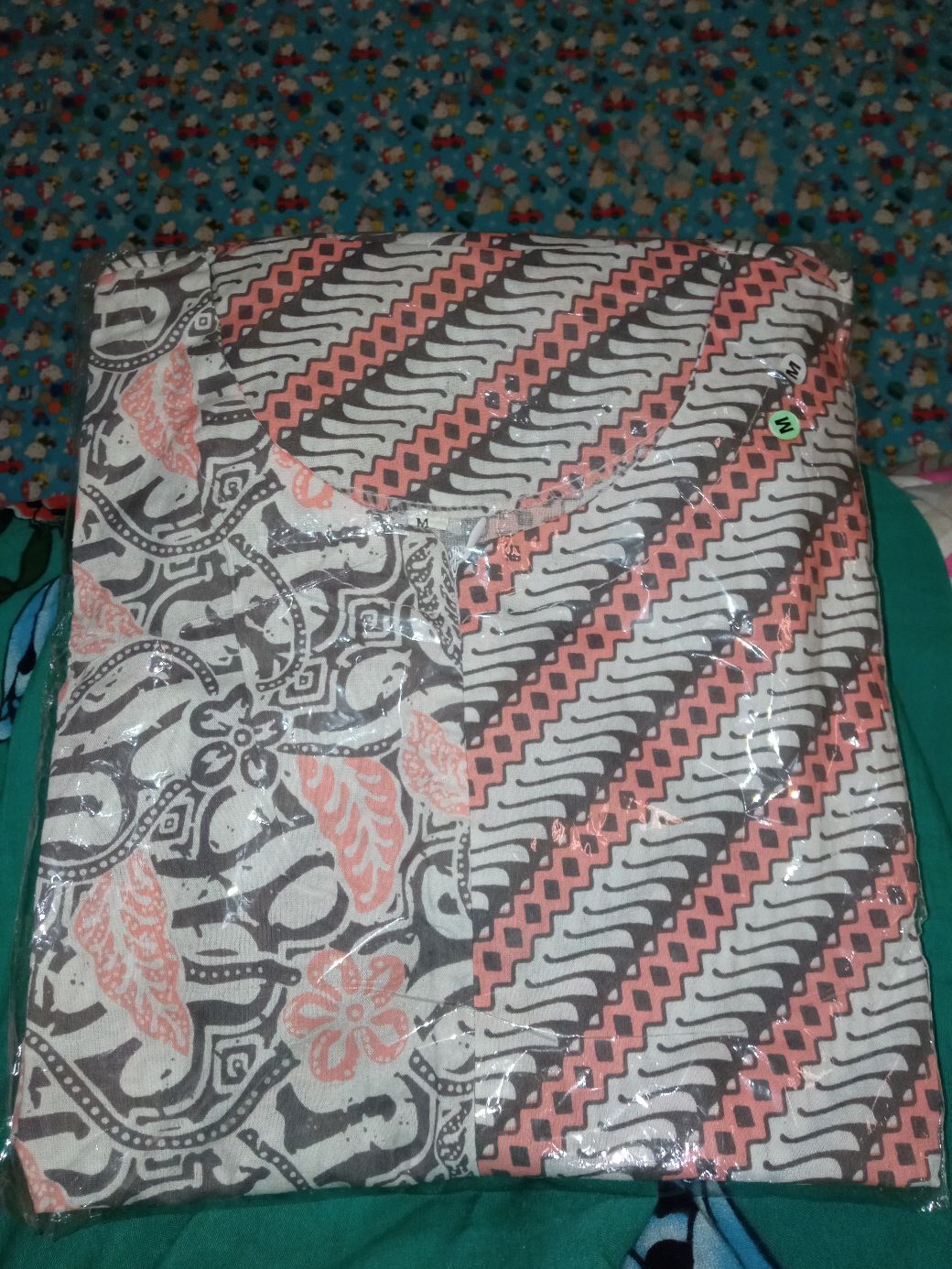 Tey-17 Batik Wanita Asj Sa Hrb026 Kenongo Kemeja Tosca Pendek