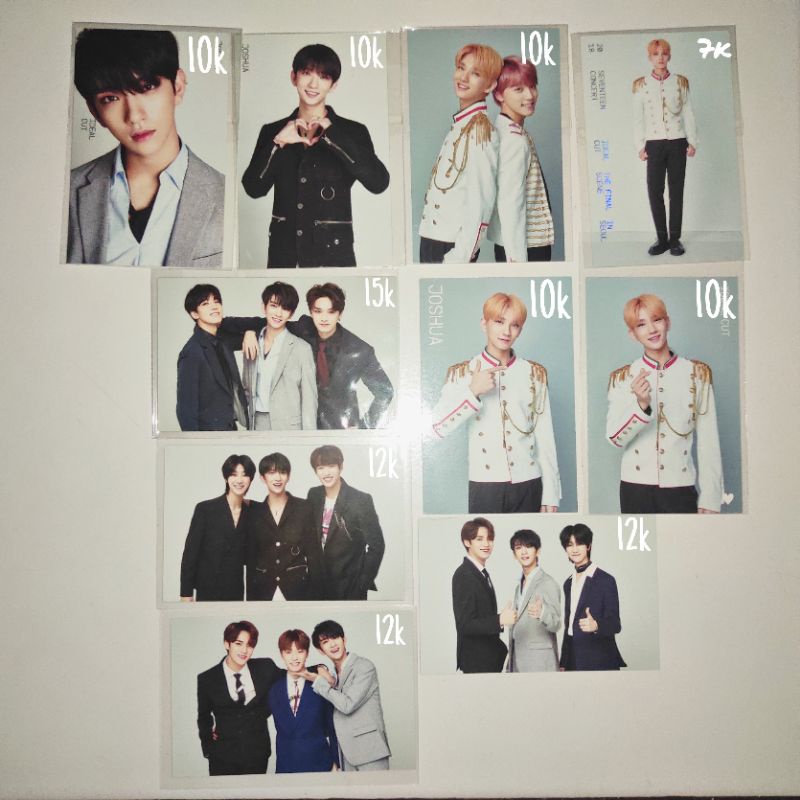 [seventeen svt] tc trading card ideal cut ic the final scene joshua unit wonwoo jun the8 hao dk doky
